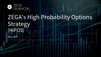 ZEGAs High Probability Options  Strategy  (HiPOS)  May 2020  Disclosure  Information presented