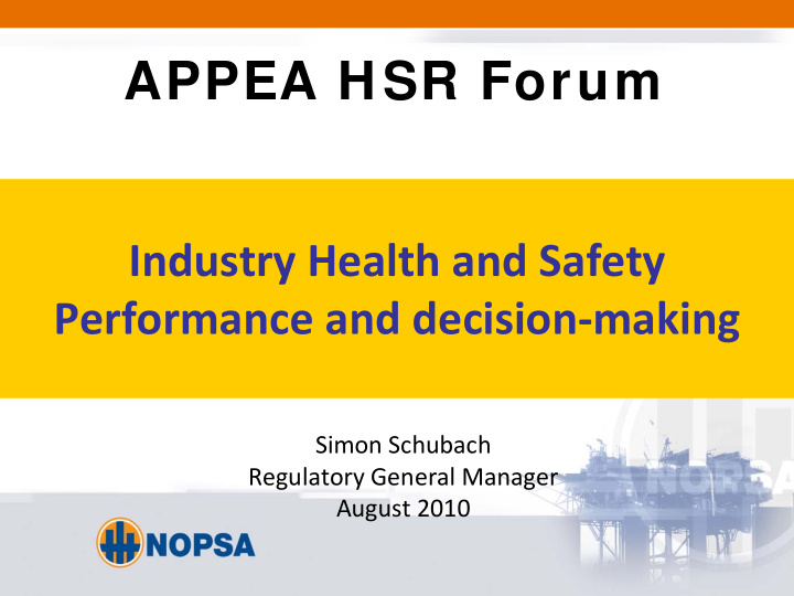 appea hsr forum