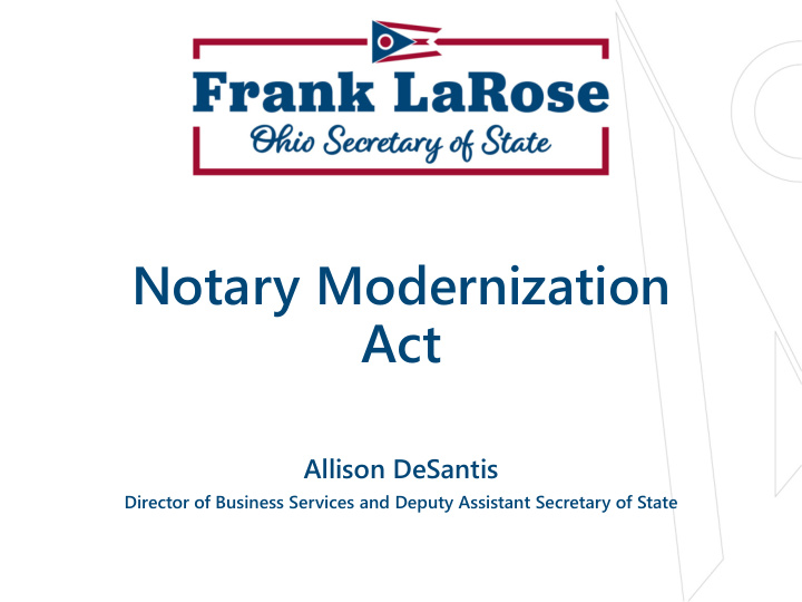 notary modernization act