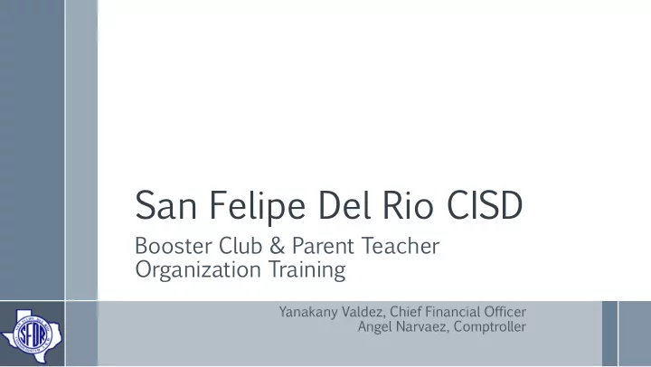 san felipe del rio cisd