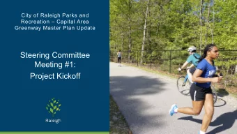 Steering Committee  Meeting #1:  Project Kickoff  Todays Agenda   Welcome and Introductions