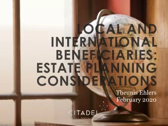 Theunis Ehlers  February 2020  INTRODUCTION  In recent times people have become exceedingly