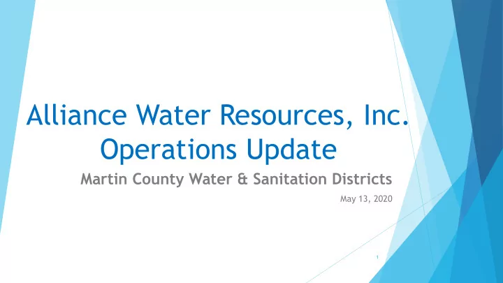 alliance water resources inc