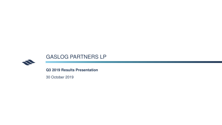 gaslog partners lp