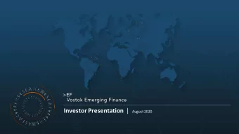 02  Deal Sourcing  03  VEFs Portfolio  04  History of Value Creation  05  Appendix  Emerging