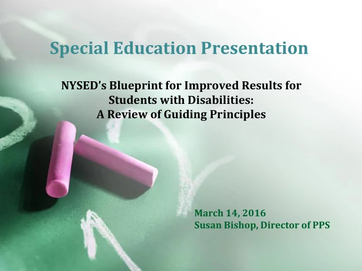 special education presentation