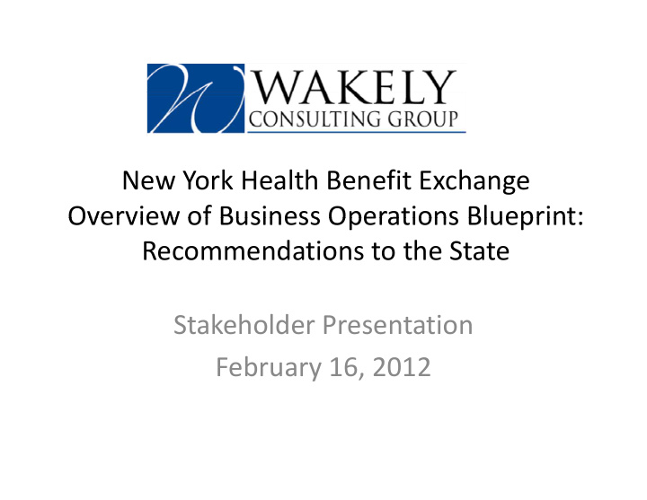 new york health benefit exchange overview of business
