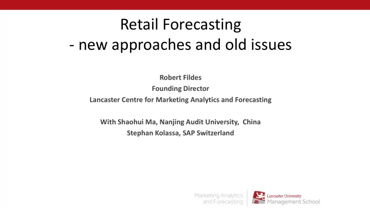 new approaches and old issues