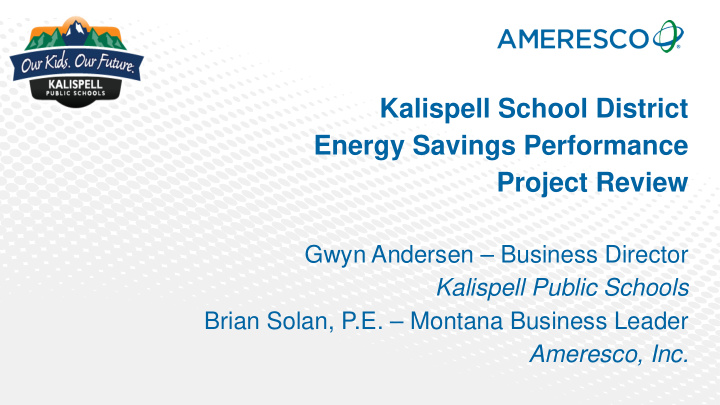 kalispell school district energy savings performance