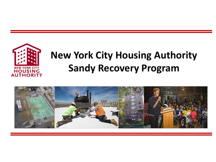 new york city housing authority sandy recovery program