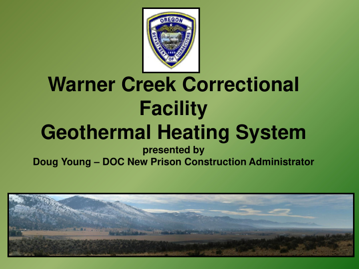 geothermal heating system