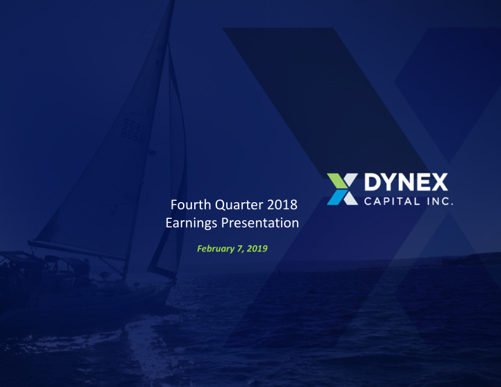 fourth quarter 2018 earnings presentation
