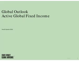 Global Outlook  Active Global Fixed Income Fourth Quarter 2016  1 GLSTND  1883  Major Macro