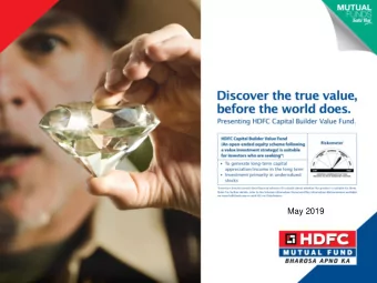 May 2019  1  Table of Contents    Market Outlook    What is Value?    Value bias