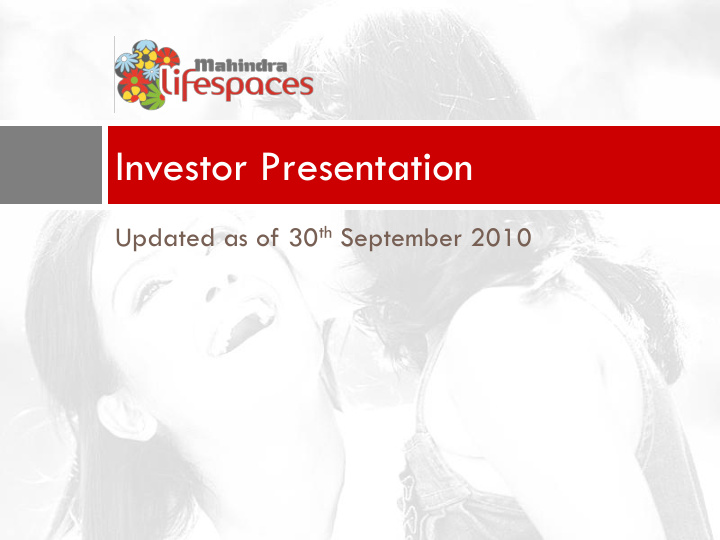 investor presentation