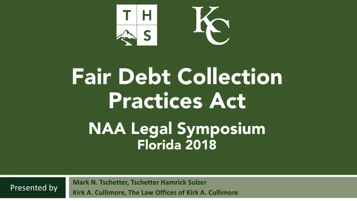 fair debt collection practices act