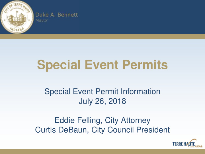 special event permits