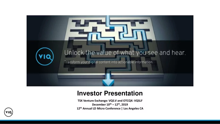investor presentation