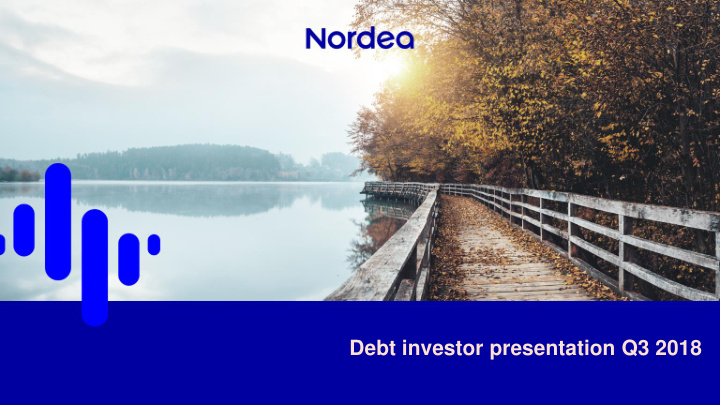 debt investor presentation q3 2018 disclaimer