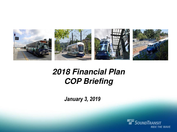 2018 financial plan