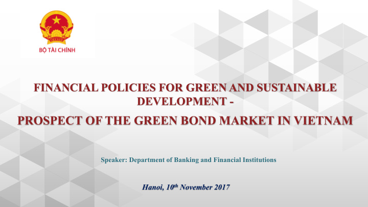 prospect of the green bond market in vietnam