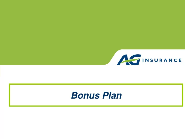 bonus plan