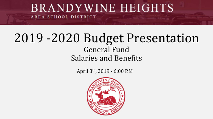 2019 2020 budget presentation