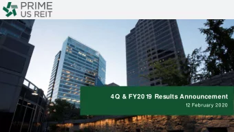 4Q &amp; FY20 19 Results Announcement  1  2 February 20 20  1  Important Notice  This document may