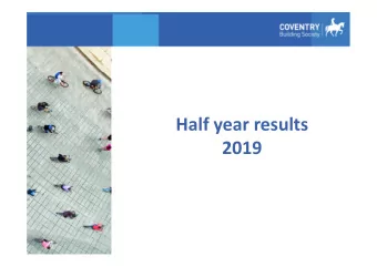 Half year results  2019  Disclaimer  This presentation document is being made available on a
