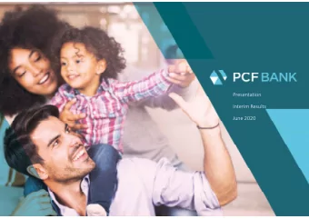 Presentation  Interim Results  June 2020  Disclaimer  THIS PRESENTATION MAY NOT BE COPIED OR