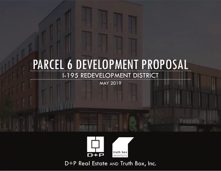 parcel 6 development proposal