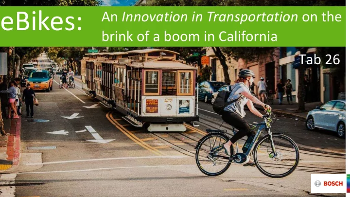 what s an ebike