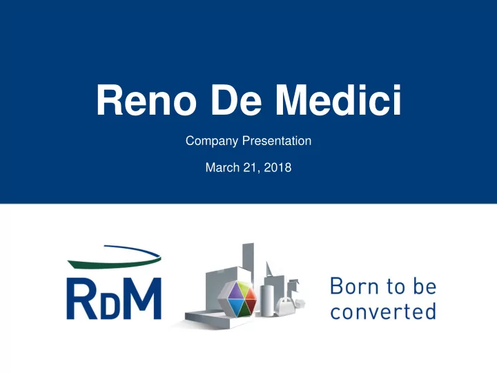 reno de medici