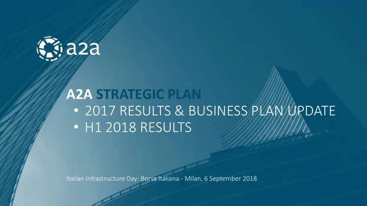 a2a strategic plan