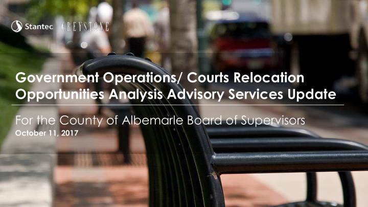 opportunities analysis advisory services update