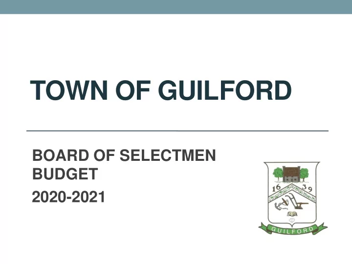 town of guilford