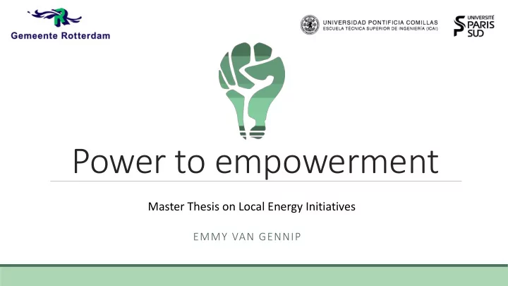 power to empowerment