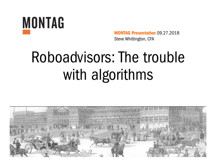 roboadvisors the trouble with algorithms what is a