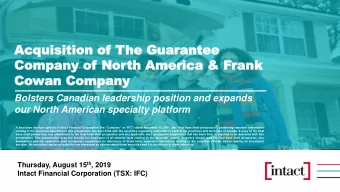 Company  Com  pany of  of Nor  North A  th Americ  merica &amp;  a &amp; F  Frank  ank  Cowan