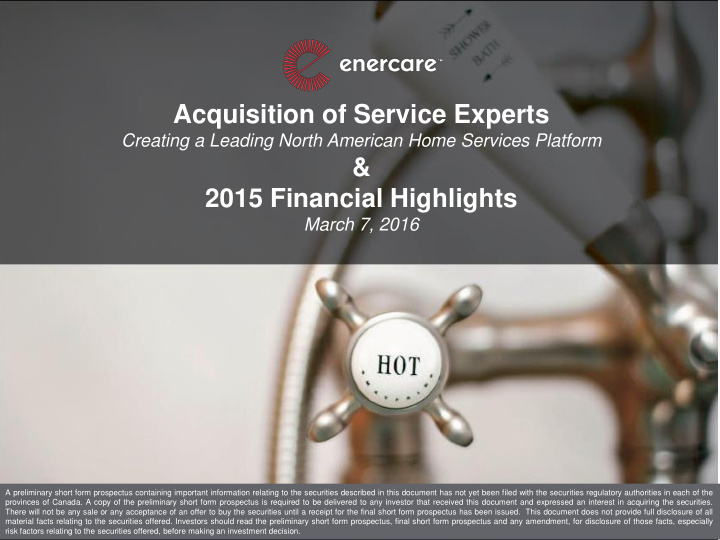 acquisition of service experts