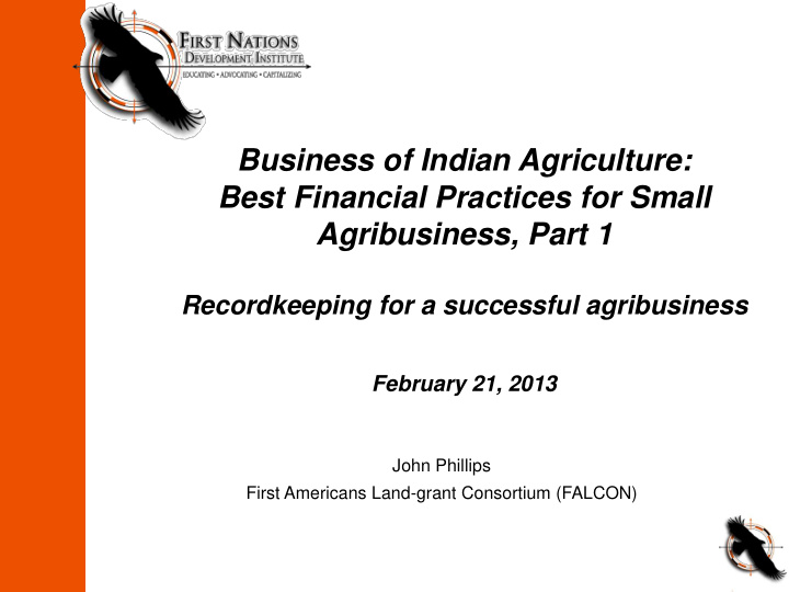 business of indian agriculture best financial practices