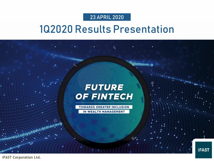 1q2020 results presentation