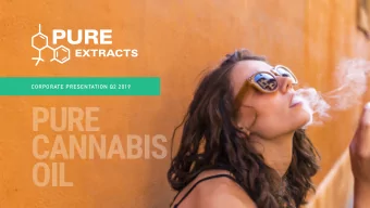 PURE  CANNABIS  OIL  LEGAL.  This presentation does not constitute an offer of any securities for