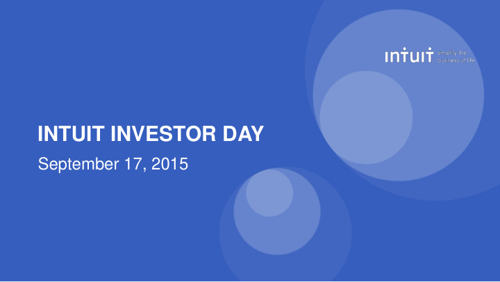 intuit investor day