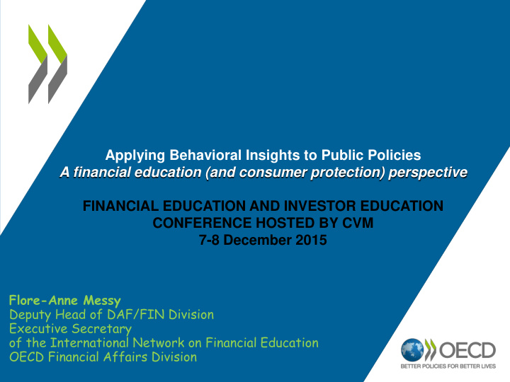 a financial education and consumer protection perspective