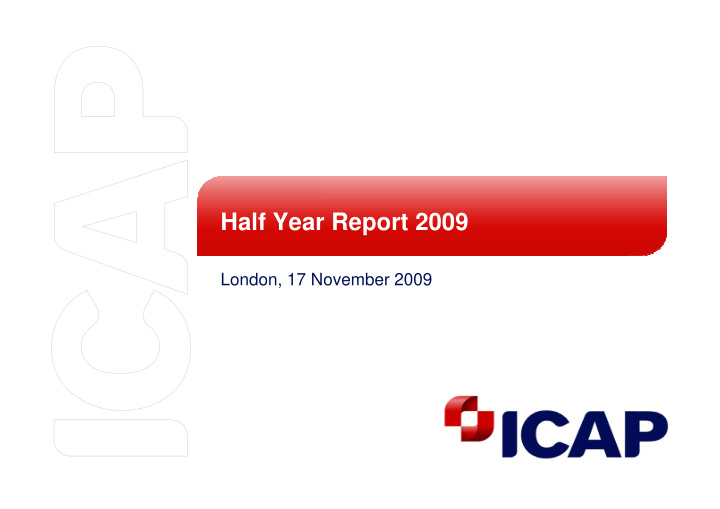 half year report 2009