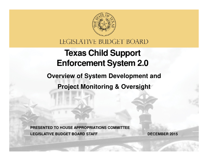 texas child support enforcement system 2 0