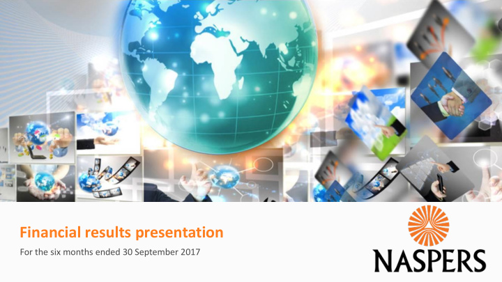 financial results presentation