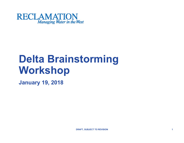 delta brainstorming workshop