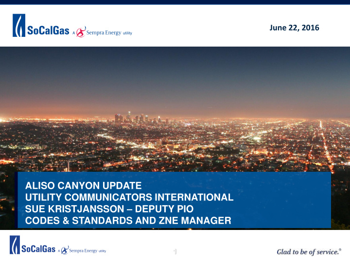 aliso canyon update utility communicators international